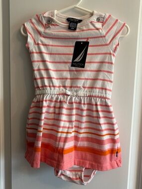 Nautica Toddler Girls Two Piece Striped Set